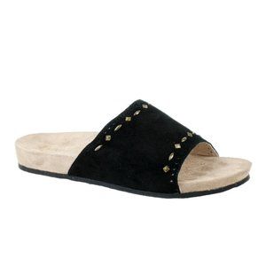 Revitalign Sofia Stud Women's Slip-on Slide Sandal Black